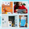 100PCS Blue Aesthetic Sticker Coastal Stickers Pack Water Bottle Stickers for Kids Laptop Vinyl Waterproof Sticker for Girls view 4