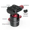 Bundle: SmallRig Tripod Ball Head 360 Degree Rotating Panoramic Ballhead 3034+ SmallRig Portable Mini Desktop Tripod 4630 view 4