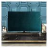 HDNSAUD TV Cover Velvet Fabric TV Cover 43inches 55 Inches 65 Inches Hanging TV Cover Dust Cover Desktop(Velvet Dark Green,50 inches) view 1