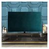 HDNSAUD TV Cover Velvet Fabric TV Cover 43inches 55 Inches 65 Inches Hanging TV Cover Dust Cover Desktop(Velvet Dark Green,50 inches) view 2