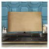 HDNSAUD TV Cover Velvet Fabric TV Cover 43inches 55 Inches 65 Inches Hanging TV Cover Dust Cover Desktop(Velvet Dark Green,50 inches) view 3