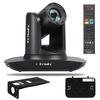 FoMaKo HDMI PTZ Camera AI Auto-Tracking Gen 3, 20x Optical Zoom IP USB3.0 HDMI Camera for Church Services Worship Education,FMK12UH Pro(20x)-B,Black Color view 1