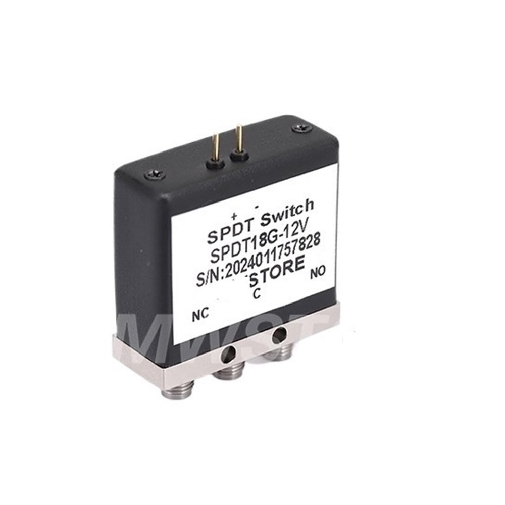 CHUNYE Coaxial Switch SMA Female Single Pole Double Throw Mechanical Switch Relay 12V/24V DC-18GHz(SPDT18G5VT 5V with TTL)