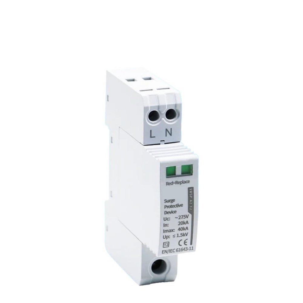 AC SPD 2P 20-40KA 275V Surge Protector Low-Voltage YRSP-A2-2P/T2 Arrester Device House 1Pcs