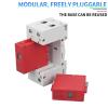 AC SP1 Surge Protective Device 2P SPD Arrester Low Voltage House 1/2 Pole Surge Protection AC385V 20ka~40KA 60KA 80KA 100KA 1Pcs(Orange,AC385V_60-100KA_2P) view 4