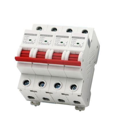 YRSCB-40 AC Surge Protector 4P 230V SPD Current Breaker Protector Back-up Protector 1Pcs(80KA)