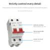 YRSCB-40 AC Surge Protector 4P 230V SPD Current Breaker Protector Back-up Protector 1Pcs(80KA) view 4