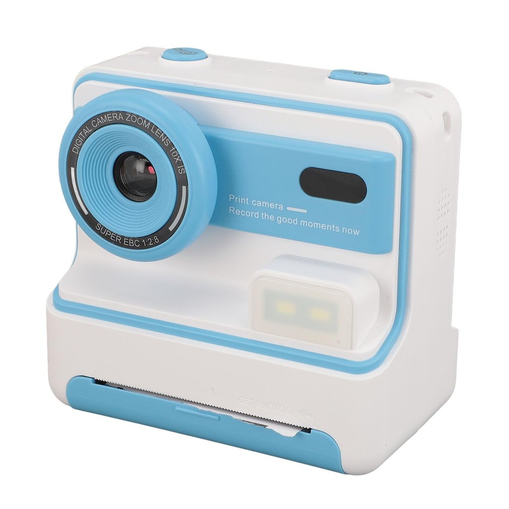 Instant Print Camera, 1080P HD 48MP Dual Lens Kids Camera Instant Print with 3 Roller Photo Paper, 16X Digital Zoom, Flash Timing Function, 2.4 Inch Screen Kids Instant Camera
