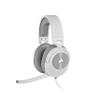 Corsair HS55 Surround v2 Multiplatform Gaming Headset  Dolby Atmos  Lightweight  Memory-Foam Leatherette  Omni-Directional Microphone  PC, Mac, PS5/PS4, Xbox Series X|S, Switch, Mobile  White view 1