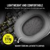 Corsair HS55 Surround v2 Multiplatform Gaming Headset  Dolby Atmos  Lightweight  Memory-Foam Leatherette  Omni-Directional Microphone  PC, Mac, PS5/PS4, Xbox Series X|S, Switch, Mobile  White view 4