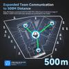 SYNCO XTalk XPro Wireless Intercom Headset with Antenna Enhanced Signal Reception 2.4GHz Full Duplex Random Master Device Design for Team Communication Headset (Xpro1 One User) view 3