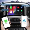 4+64G Android 13 Double Din Car Stereo for Chevrolet Silverado/GMC Sierra 2014-2018 with 10.1 Inch Touchscreen Radio Built-in Wireless Carplay/Android Auto/GPS/Bluetooth/FM/AUX-in/SWC/Backup Camera view 3