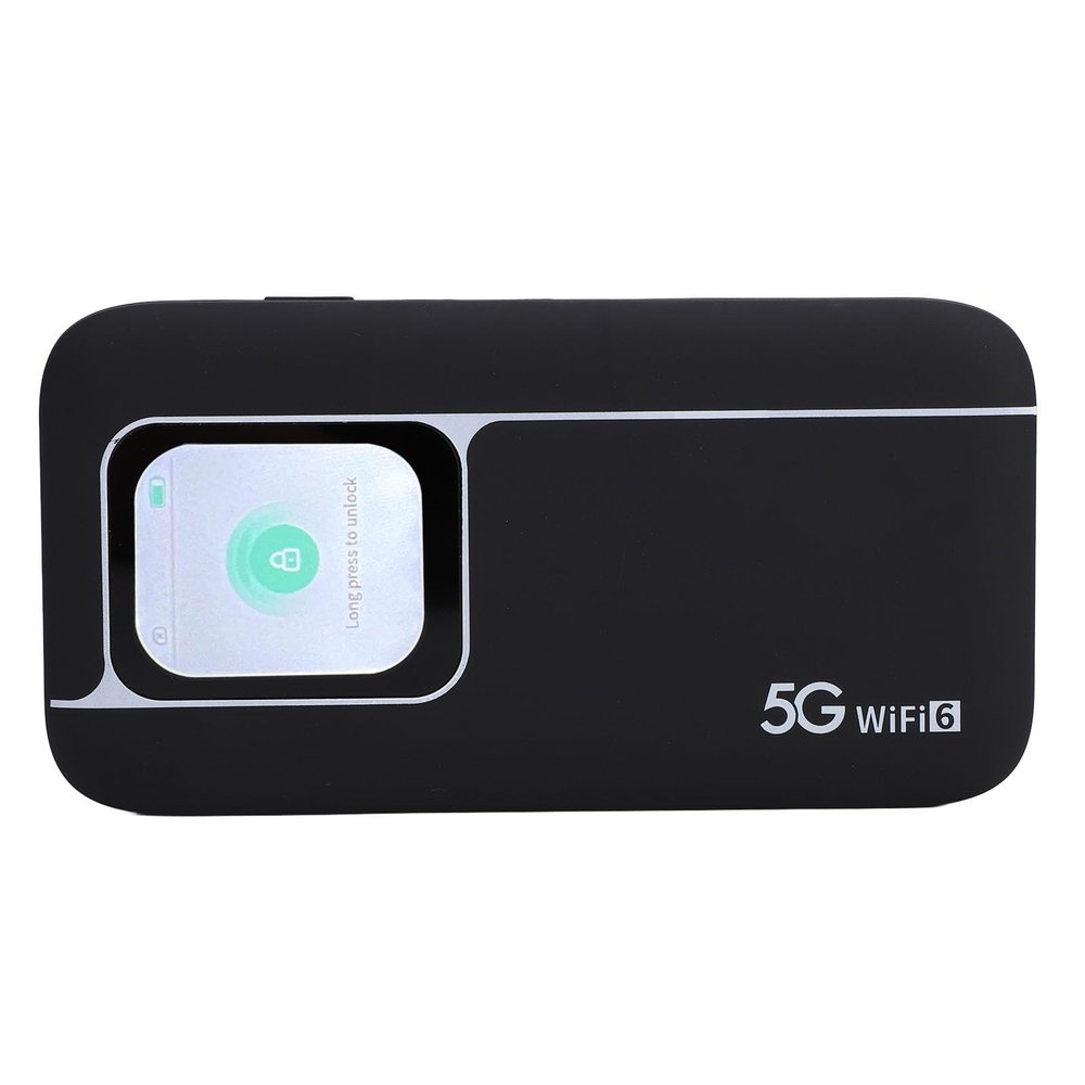 5G Network Mobile Hotspot, 3G 4G 5G Network 6 Mobile Hotspot Router with SIM Card Slot, Up to 16 Connected Devices, 5G Cellular Network Mobile Router for Travel, 7100mAh