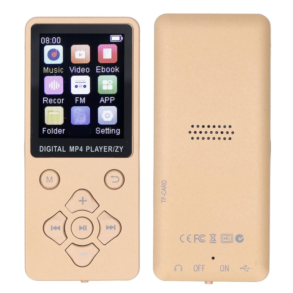 64GB MP3 Player MP4 Player, Portable MP3 Music Player with Bluetooth 5.0, 1.8 LCD Display, MP3 Player w Speaker Video Ebook Picture Recording, Lossless Sound MP3 MP4 Music