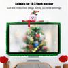 Computer Monitor Cover Cute, 19 to 27 inch Computer PC Monitor Display Frame Protective Case 3D Santa Claus Elk Snowman Monitor Cover for PC, Desktop and TV (02) view 2
