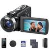 CAMWORLD 4K Video Camera Camcorder 42MP YouTube Vlogging Camera 18X Digital Zoom Webcam 3.0 Inch 270 Degree Rotation Screen Camcorders with 32G SD Card and 2 Batteries Recording While Charging view 1