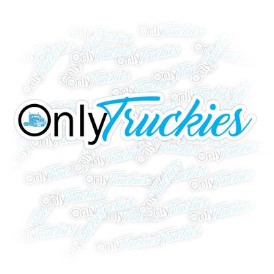 1Pack 3Pcs Only Truckies Sticker Fan Funny Sticker Waterproof Vinyl Sticker for Water Bottle Laptop Hard Hat Tumbler Cup Cars Birthday Gift for Her Him