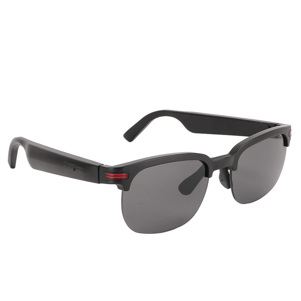 ASHATA Smart Audio Glasses, Polarized Sunglasses with Bluetooth Speaker, IP67 Waterproof, Outdoor Riding Driving Sunglasses, Cycling Smart Audio Sunglasses Open Ear Speaker
