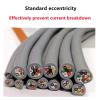 Communication Equipment Towline Shielded Cable 26-17AWG 10-20core PVC Flexible Wire Resistance to Bending Corrosion Resistant Pure Copper Wire Optical Fiber Cable(12C 1meter,0.15MM 26 AWG) view 4