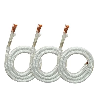 ASDJKL Communication Equipment 10M High Temperature Resistant 500 mica Braided Wire Single core Pure Copper 20/18/17/15/13/11AWG 25/35/50/70mm Fireproof Wire Optical Fiber Cable(11 AWG 4.0mm)