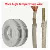 ASDJKL Communication Equipment 10M High Temperature Resistant 500 mica Braided Wire Single core Pure Copper 20/18/17/15/13/11AWG 25/35/50/70mm Fireproof Wire Optical Fiber Cable(11 AWG 4.0mm) view 2