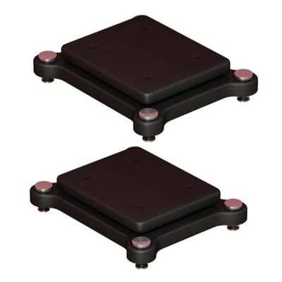 HYDTGZ 2 Floors Subwoofer Speaker Stands, Isolation Stands Speaker Isolation Floor Subwoofer Audio Isolation Platform with Foot Spikes for Standard Speaker,2 pcs,22 * 28cm