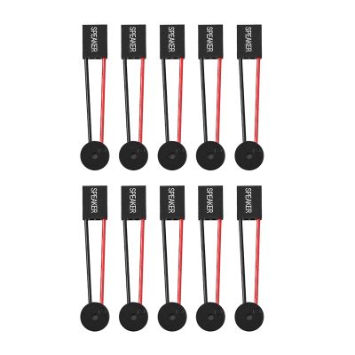 GOWENIC Motherboard Speaker 10pcs, Loud Beep Alarm, Cable Tidy, ABS, 4 Pin, 6cm Length, 12g Weight