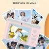 Digital Camera, HD 1080P Camera, 50MP Vlogging Camera with 8X Zoom, Front Rear Dual Cameras, 2.4 Inch Screen Compact Camera for Boys Girls Kids Teens (Pink) view 4