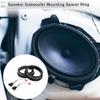 RATCHROLL Speaker Spacer Ring Tweeter Speaker Spacer Adapter for VW Golf Waterproof Speaker Subwoofer Mounting Spacer Bracket Ring ABS 2 Set view 2
