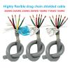 Communication Equipment 18AWG Drag Chain Shielded Cable 2-core-20 core 22/20AWG Anti-Bending, Oil-Resistant and tensile-Resistant Pure Copper Optical Fiber Cable(12 cores,18 AWG 1m) view 2