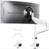 24-57 inch Heavy Duty Monitor Arm, up to 59.4 lbs, Single Desk Mount for Ultrawide TV and Screen, Premium Aluminum Single Monitor Stand, VESA 75x75-200x200 mm, White view 1