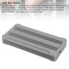 ASHATA 40Gbps M.2 NVMe SSD Enclosure, USB Type C Interface M.2 NVMe Enclosure, USB 4.0 PCIe3.0x4 External Solid State Drive Case ASM2464 Chip for USB 3.2 3.1 3.0 Type C view 4