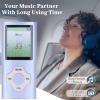 MP3 Player MP4 Player, Portable MP3 Music Player, 1.8 LCD Display, MP3 Player w Speaker Video FM Ebook Photo Viewer Recording, Lossless Sound MP3 MP4 Music Player (Blue Purpl) view 2