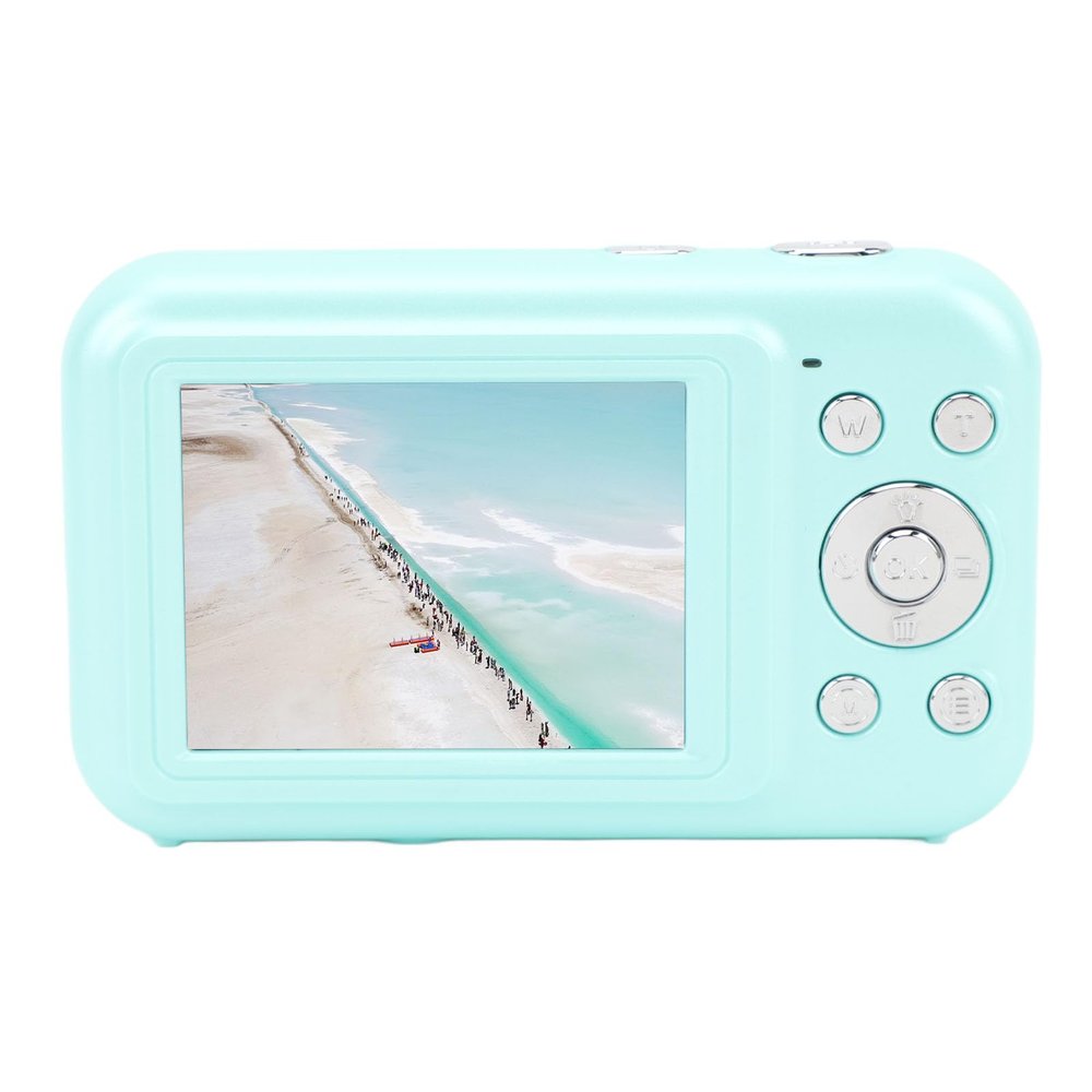 GOWENIC Digital Camera, 1080P 44MP Autofocus Vlogging Camera 16X Digital Zoom Point and Shoot Cameras for Teens Beginners, Built in Mic, Supports Pause Function (Green)