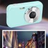 GOWENIC Digital Camera, 1080P 44MP Autofocus Vlogging Camera 16X Digital Zoom Point and Shoot Cameras for Teens Beginners, Built in Mic, Supports Pause Function (Green) view 3