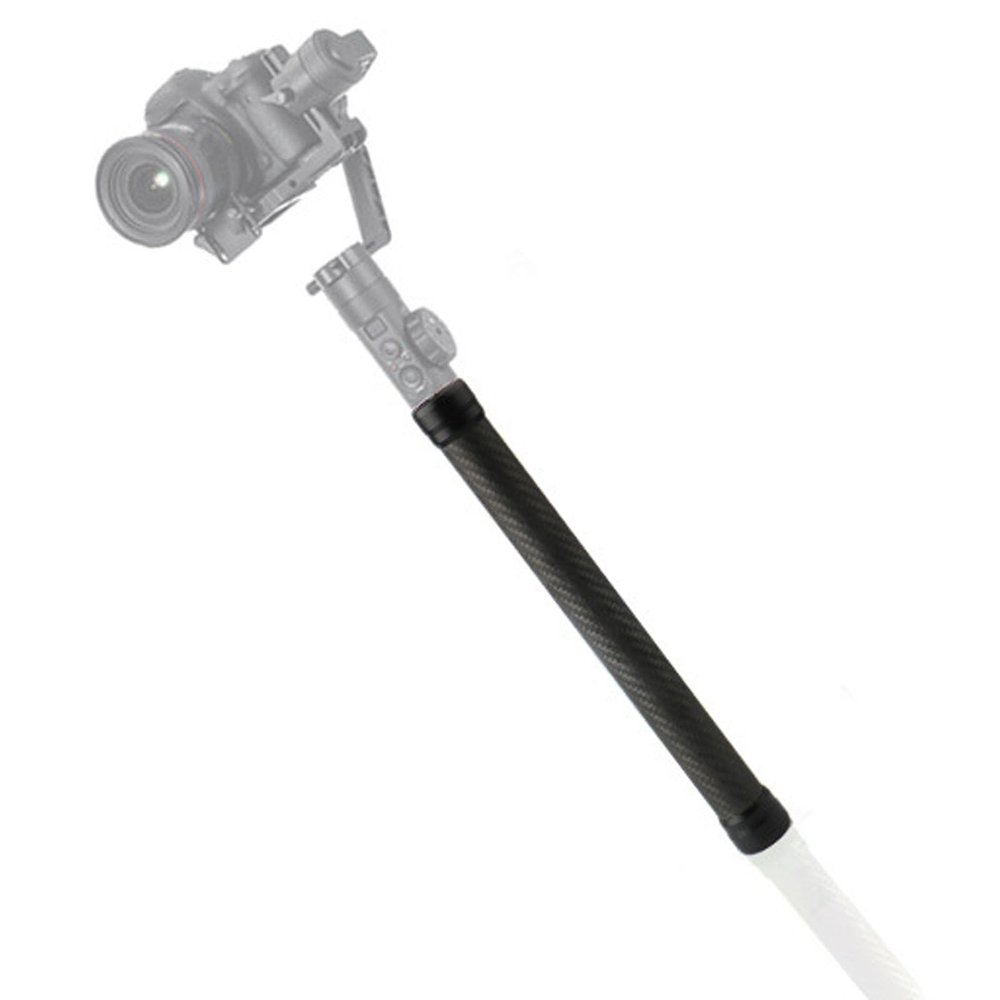 Aluminum Alloy Lightweight Extension Rod with 1/4 Inch Screw, for Feiyu Stabilizers, 4 Sections, Adjustable Length 21-73cm
