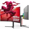 Raywego 34 Inch Ultrawide Monitor 3440 x 1440P Curved Gaming Monitor,Swivel/Height Adjustable,21:9 Aspect Ratio with RGB Backlight,165Hz 127% sRGB 4000:1 Contrast Ratio,PIP/PBP Black,2026 view 1