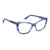 POLAROID PLD D542 AVS STRIPED BLUE 56/16/145 WOMAN Eyewear Frame view 3