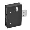 Concentrator, 2 Port Splitter Connector Small Sturdy Convenient for Laptop Travel Home Use (Black) view 4