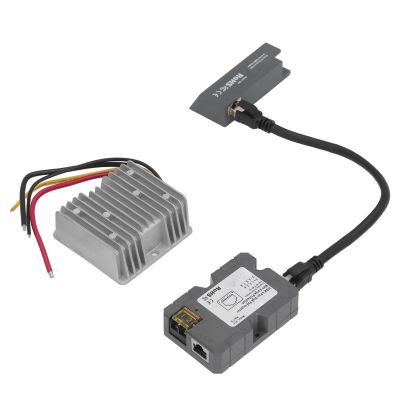 PoE Injector, 150W GigE PoE Injector Kit with to RJ45 Adapter and DC Step UP Converter 12V to 48V 6A Gigabit PoE Power Adapter Compatible with V2 Dish