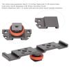 QANYEGN Hot Shoe Mount Adapter, Triple Hot Shoe Mount Plate Bracket, Hot Shoe Extension Flash Bracket for Camera Mobile Phone (Gray) view 3