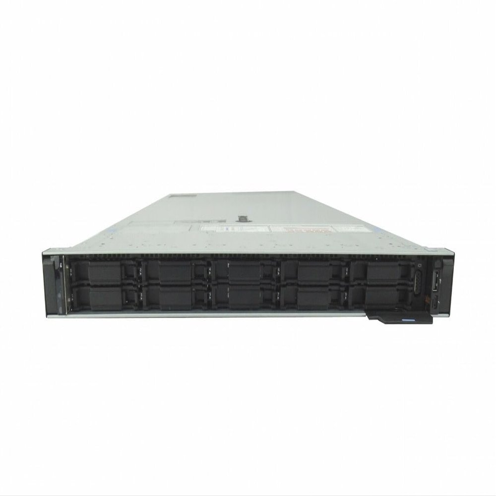 Dell EMC PowerEdge R640 8X NVMe, 2X Gold 6154 3GHz 18-Core CPU, 64GB DDR4 RAM, H330, 8X Trays, 4X 1GbE (Renewed)