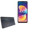 BoxWave Keyboard Compatible with TCL 50 LE - SlimKeys Bluetooth Keyboard, Portable Thin with Chiclet-Style Keys - Jet Black view 1
