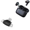BoxWave Smart Gadget Compatible with Baseus Bowie M2 Plus - AllReader SD Card Reader, microSD Card Reader SD Compact USB - Jet Black view 1