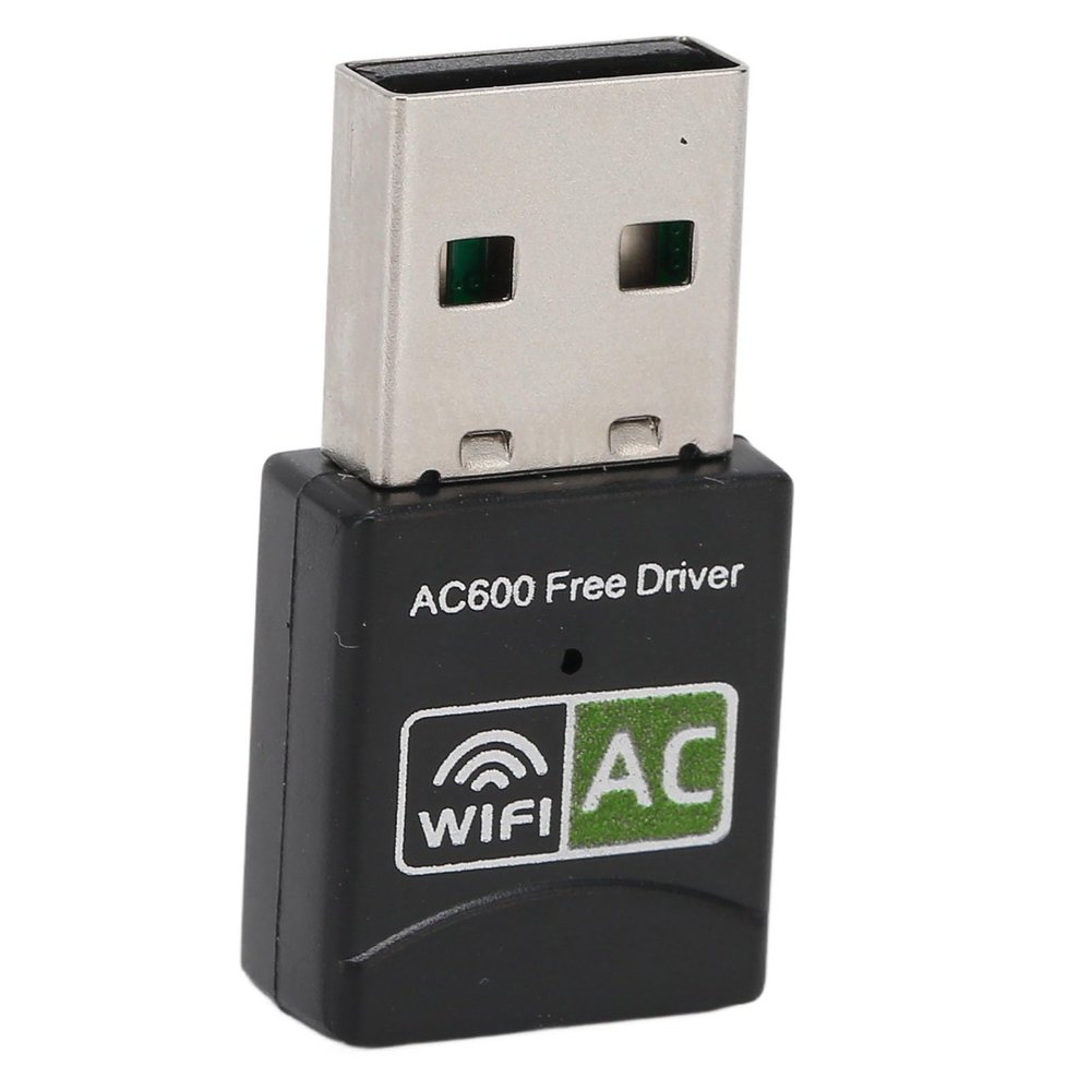 600Mbps Dual Band WiF Adapter for Laptop, PC with 5.8GHz up to 600Mbps and 2.4GHz up to 150Mbps, for Gaming, Drive for 10, for OS X, for Linux Support
