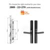 QDVOPHZA Tuya WiFi APP Waterproof Outdoor Fingerprint Password Keyless Smart Electronic Door Lock Aluminum Glass Sliding Smart Door Lock(Black 3585) view 2
