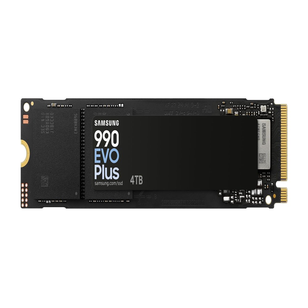 Samsung Internal SSD 990 EVO Plus, NVMe 2.0 PCIe 4.0 x 4/5.0x2, 4TB, Read Speed up to 7250MB/s, Ideal for Gaming and Office, MZ-V9S4T0BW
