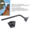 Satellite Dish Antenna Mount, 360and 160 Full Range Adjustable Weatherproof J Pole Mounting Bracket for Roof or Wall Installation, Hardware Included, Satellite Long Pole Mount view 2