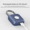 Fingerprint Padlock USB Rechargeable Electronic Lock for Doors, Cabinets, Bikes, Backpacks view 2