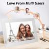 Digital Picture Frame, Digital Photo Frame, Smart Frame with 32GB Internal Storage, 15 Inch HD Electronic Photo Frame for APP, Share Photos Remotely (US Plug) view 3